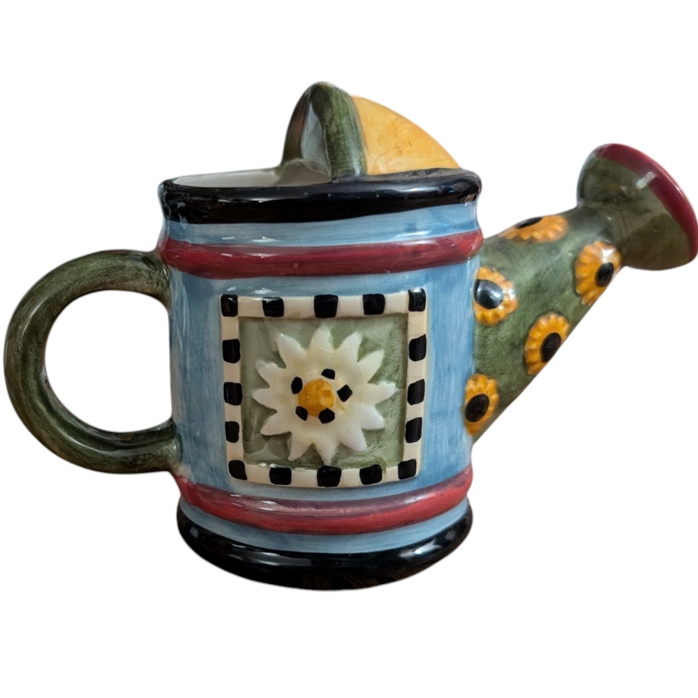 Debbie Mumm Sakura VINTAGE Ceramic Watering Cans - Picture 7 of 9